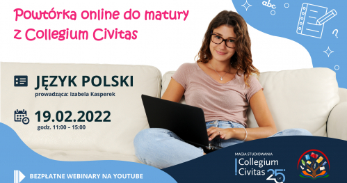 Powtórka do matury z języka polskiego, cz. 1 - webinar z Izabelą Kasperek (Wiedza z Wami)