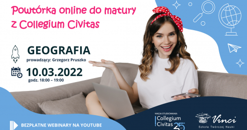 Powtórka do matury z geografii, cz. 2 - webinar z Grzegorzem Pruszko