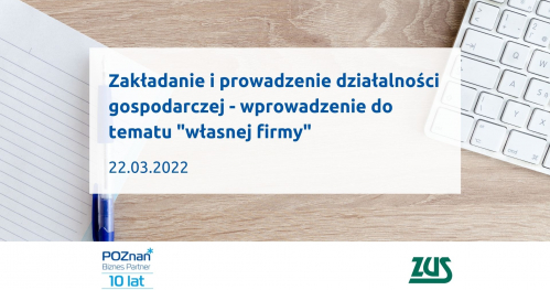 Zakładanie i prowadzenie działalności gospodarczej - wprowadzenie do tematu "własnej firmy"