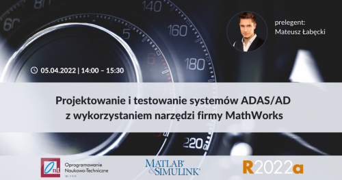 Projektowanie i testowanie systemów ADAS/AD z wykorzystaniem narzędzi firmy MathWorks