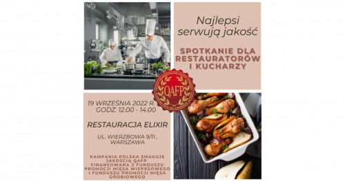 Najlepsi Serwują Jakość - spotkanie dla restauratorów i szefów kuchni