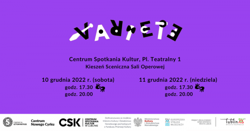Variete Fundacji Sztukmistrze - Grudzień 2022: Głupie pomysły wyciągnięte z kosza / Niedziela 11.12.2022 / 20.00