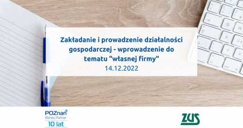 Zakładanie i prowadzenie działalności gospodarczej - wprowadzenie do tematu "własnej firmy"