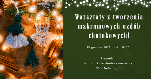 Makramowe ozdoby choinkowe