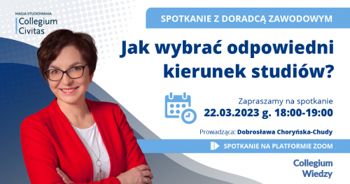 Jak wybrać odpowiedni kierunek studiów? - bezpłatne spotkanie z doradcą zawodowym Collegium Civitas