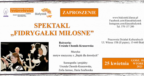 Spektakl "FIDRYGAŁKI MIŁOSNE" (23 maja 2023 r.)