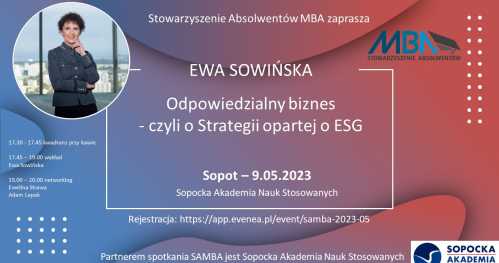 Odpowiedzialny biznes - czyli o Strategii opartej o ESG
