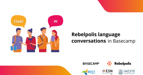 Rebelpolis language conversations in Basecamp Wrocław "Rebelchat"