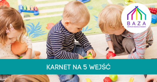 CIEPŁA KAWA I ZABAWA (mama+dzieci 0-5) - KARNET NA 5 WEJŚĆ (ważny 3 miesiące)