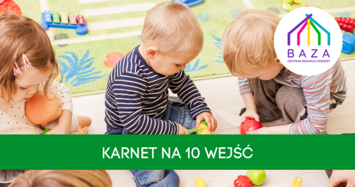 CIEPŁA KAWA I ZABAWA (mama+dzieci 0-5) - KARNET NA 10 WEJŚĆ (ważny 6 miesięcy)