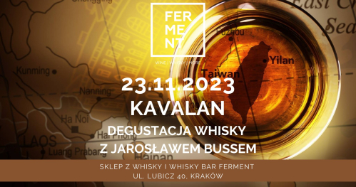Degustacja whisky z Tajwanu KAVALAN z Jarkiem Bussem