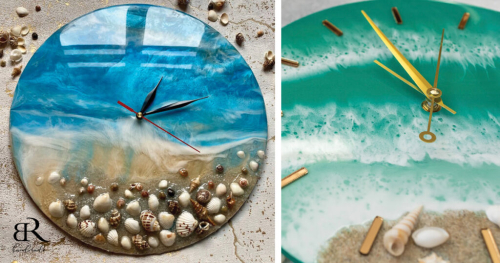 Warsztaty Epoxy Resin - zdobienie zegara żywicą epoksydową