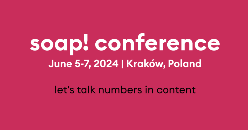 soap! 2024 | the best content conference | IN-PERSON