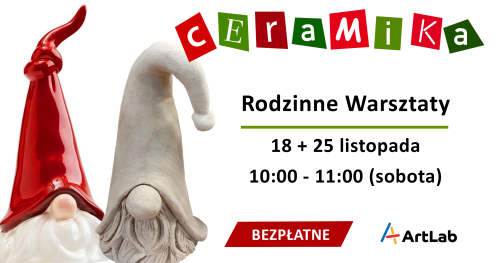 Skrzaty - Bezpłatne warsztaty ceramiczne / 18 i 25 listopada / godzina 10:00-11:00