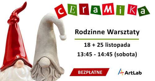 Skrzaty - Bezpłatne warsztaty ceramiczne / 18 i 25 listopada / godzina 13:45-14:45