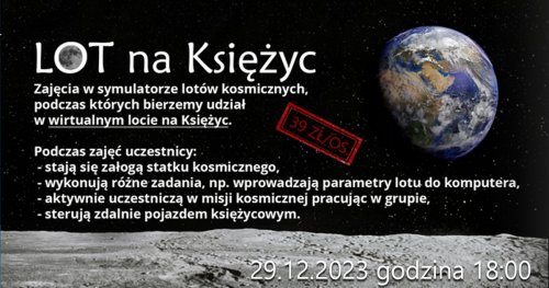 Lot na Księżyc - misja kosmiczna w planetarium
