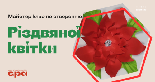🇺🇦 12+ | Майстер-клас по створенню різдвяної квітки | Warsztaty z tworzenia Bożonarodzeniowego kwiatu | Workshop on creating a Christmas flower