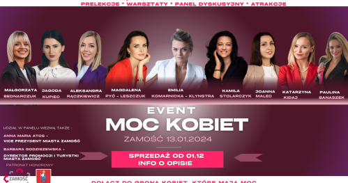 Event MOC KOBIET- inspirujące wydarzenie rozwojowe dla wszystkich kobiet
