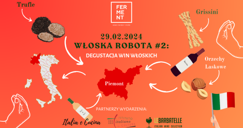 Włoska Robota#2: Degustacja win włoskich z Piemontu