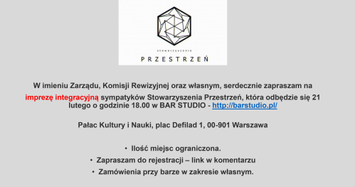 IMPREZA INTEGRACYJNA - Stowarzyszenie Przestrzeń
