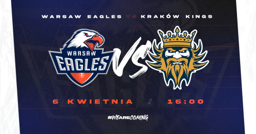 Mecz futbolu amerykańskiego PFL1: Warsaw Eagles - Kraków Kings