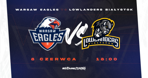 Mecz futbolu amerykańskiego PFL1: Warsaw Eagles - Lowlanders Białystok