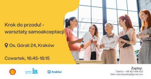 Krok do przodu! - warsztaty samoakceptacji | Step forward! - self-acceptance workshops | Крок вперед! - Майстерня самоприйняття
