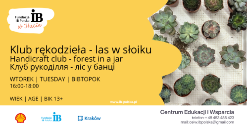 Klub rękodzieła - las w słoiku | Handicraft Club - forest in a jar | Клуб рукоділля - ліс у банці