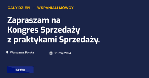 Kongres Sprzedaży z praktykami Sprzedaży