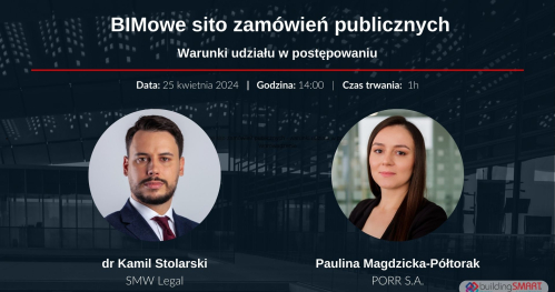 Webinar Legal Domain buildingSMART Polska - BIMowe sito zamówień publicznych - Warunki udziału w postępowaniu