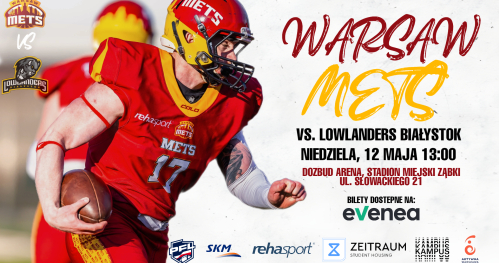 Warsaw Mets vs Lowlanders Białystok, 12 maja, godzina 13:00