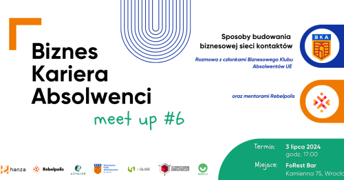 "Biznes, Kariera, Absolwenci" meet up [lipiec 2024]