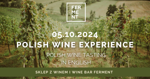 Polish Wine Experience: Polish wine tasting in English