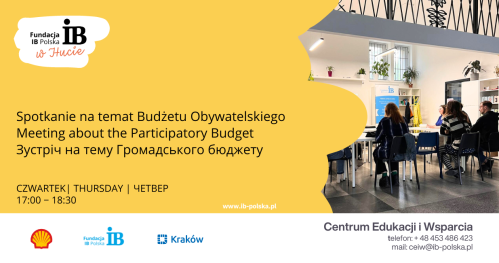 Spotkanie na temat Budżetu Obywatelskiego | Meeting about the Participatory Budget | Зустріч на тему Громадського бюджету