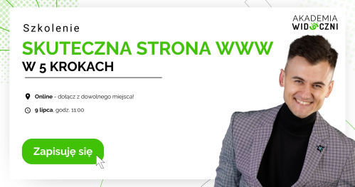 Szkolenie "Skuteczna strona WWW w 5 krokach"