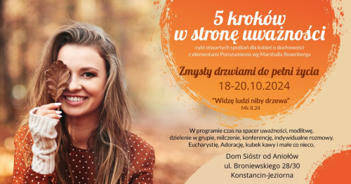 "5 kroków w stronę uważności" - Zmysły drzwiami do pełni życia