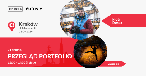 Przegląd portfolio - Sony Piotrek Deska - Salon Cyfrowe.pl w Krakowie