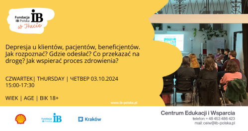 Depresja u klientów, pacjentów, beneficjentów. Jak rozpoznać? Gdzie odesłać? Co przekazać na drogę? Jak wspierać proces zdrowienia?