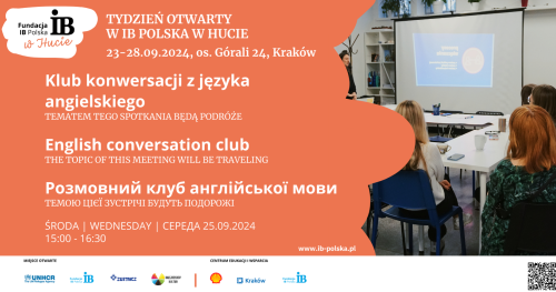 Klub konwersacji z języka angielskiego | English conversation club | Розмовний клуб англійської мови
