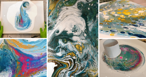 Warsztaty Pouring Acrylic - abstrakcja akrylami