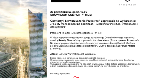 "Facility management po godzinach - wieczór z architekturą, wzornictwem i dobrą lekturą"