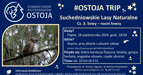 Suchedniowskie Lasy Natoralne Cz. 3. Sowy - nocni łowcy