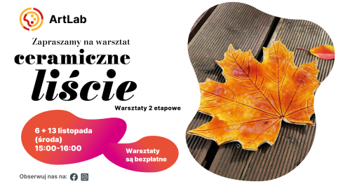 Podstawy ceramiki - bezpłatne warsztaty /  6 + 13 listopada / 15:00-16:00