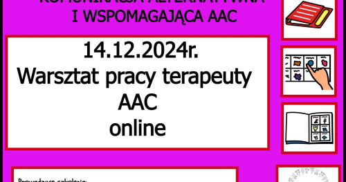 Warsztat pracy terapeuty AAC