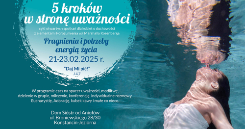"5 kroków w stronę uważności" - Pragnienia i potrzeby energią życia