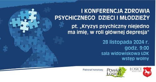 Konferencja "Kryzys psychiczny niejedno ma imię, w roli głównej depresja"