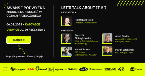 Let's talk about IT #7 - Awans i podwyżka. Zbuduj eksperckość w oczach przełożonego.