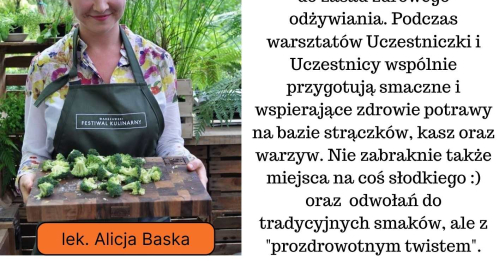 Warsztaty kulinarne Łącząc tradycje i zdrowie
