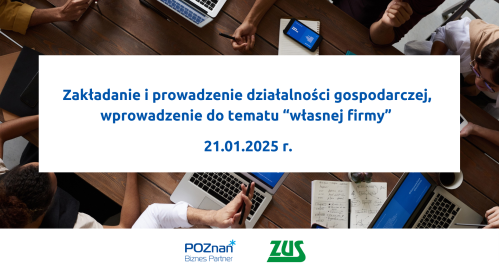 Zakładanie i prowadzenie działalności gospodarczej - wprowadzenie do tematu "własnej firmy"