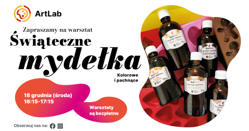 Mydełka - bezpłatne warsztaty dla dzieci i dorosłych